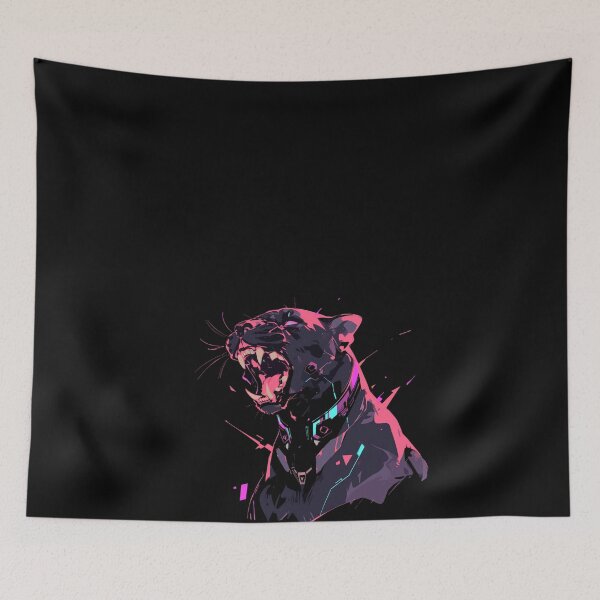 Item preview, Cyber Black Panther // Black Panther // Cool Animal // Cyber Animal // Future Animal Art // Animal Warrior // Animal Cute Art // Gaming Aesthetic stickers designed and sold by SMARTKIT  DESIGNAGENCY.