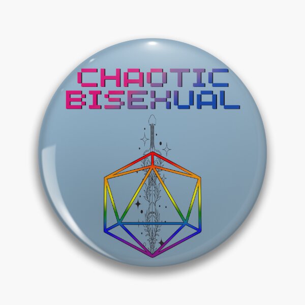 Item preview, Chaotic Bi Pride Flag Colors, Bisexual D20, Bi D&D Design 2 designed and sold by Travelslightly.