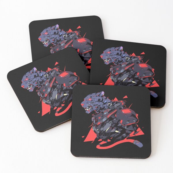 Item preview, Cyber Black Panther // Black Panther // Cool Animal // Cyber Animal // Future Animal Art // Animal Warrior // Animal Cute Art // Gaming Aesthetic stickers designed and sold by SMARTKIT  DESIGNAGENCY.