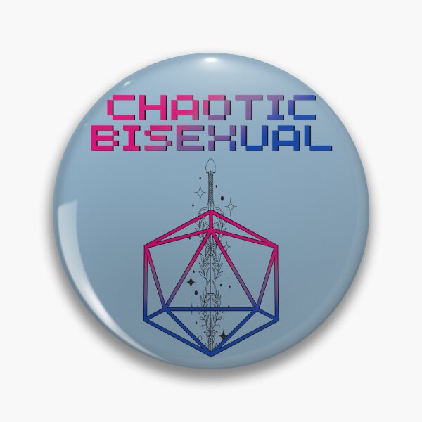 Item preview, Chaotic Bi Pride Flag Colors, Bisexual D20, Bi D&D  designed and sold by Travelslightly.