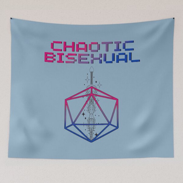 Item preview, Chaotic Bi Pride Flag Colors, Bisexual D20, Bi D&D  designed and sold by Travelslightly.