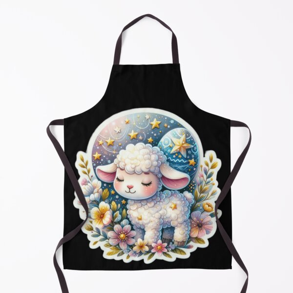 Item preview, lamb under the stars Easter cute sticker designed and sold by Expressions-Sel.