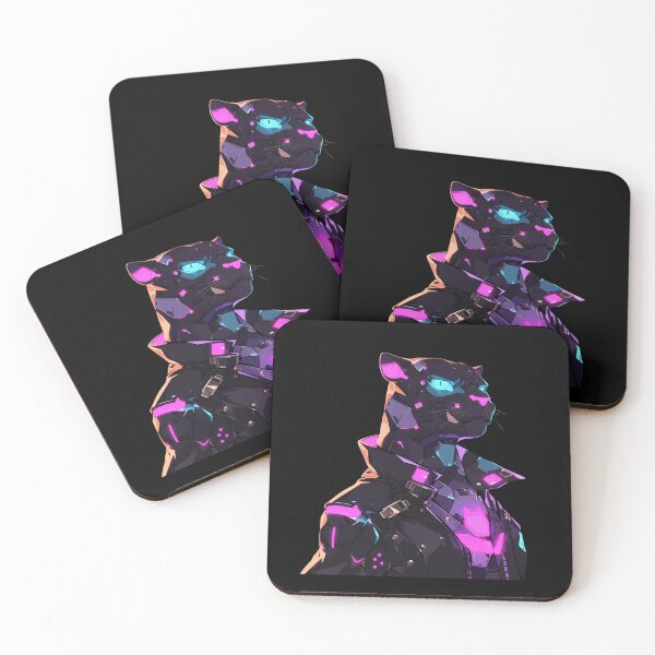 Item preview, Cyber Black Panther // Black Panther // Cool Animal // Cyber Animal // Future Animal Art // Animal Warrior // Animal Cute Art // Gaming Aesthetic stickers designed and sold by SMARTKIT  DESIGNAGENCY.
