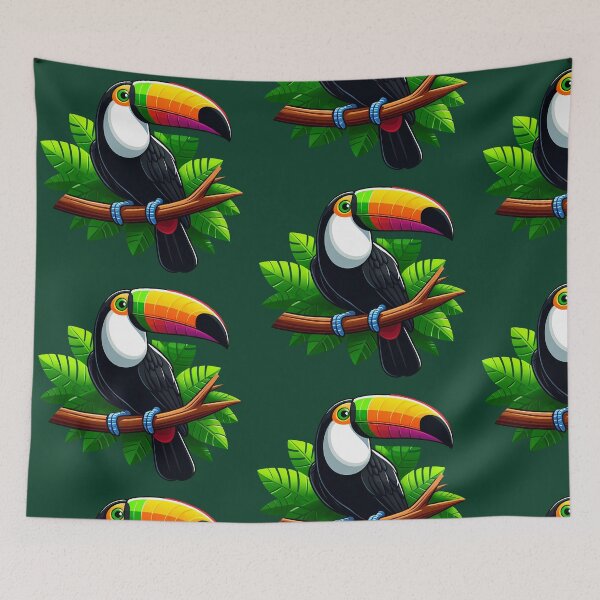 Item preview, Sticker of Toucan in nature designed and sold by creativekrish.