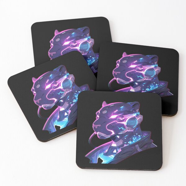 Item preview, Cyber Black Panther // Black Panther // Cool Animal // Cyber Animal // Future Animal Art // Animal Warrior // Animal Cute Art // Gaming Aesthetic stickers designed and sold by SMARTKIT  DESIGNAGENCY.