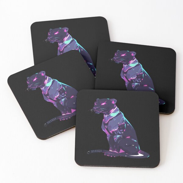 Item preview, Cyber Black Panther // Black Panther // Cool Animal // Cyber Animal // Future Animal Art // Animal Warrior // Animal Cute Art // Gaming Aesthetic stickers designed and sold by SMARTKIT  DESIGNAGENCY.