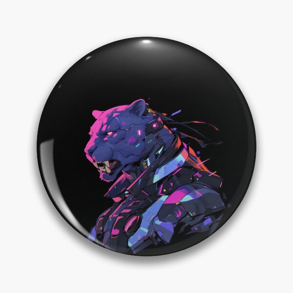 Item preview, Cyber Black Panther // Black Panther // Cool Animal // Cyber Animal // Future Animal Art // Animal Warrior // Animal Cute Art // Gaming Aesthetic stickers designed and sold by SMARTKIT  DESIGNAGENCY.