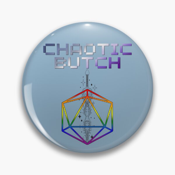 Item preview, Chaotic Butch Pride Flag Colors, Butch D20, Butch D&D Design 2 designed and sold by Travelslightly.