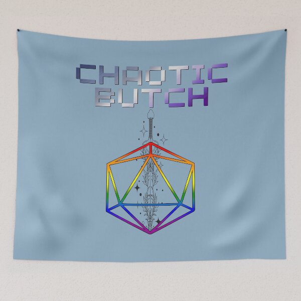 Item preview, Chaotic Butch Pride Flag Colors, Butch D20, Butch D&D Design 2 designed and sold by Travelslightly.