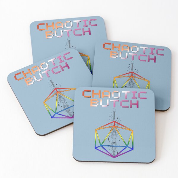 Item preview, Chaotic Butch Pride Flag Colors, Butch D20, Butch D&D Design 3 designed and sold by Travelslightly.
