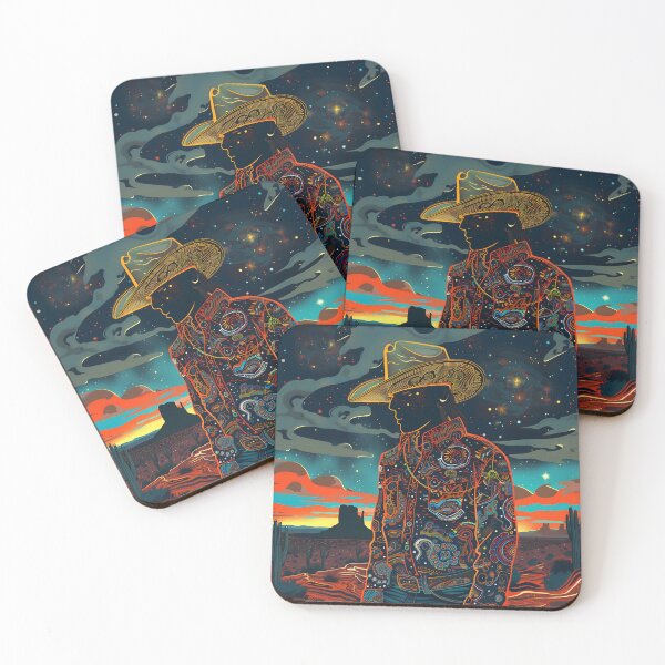 Item preview, Trippy Cosmic Cowboy designed and sold by dcrc.