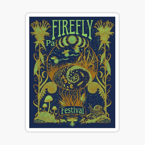 Item preview, PA Firefly Festival Poster designed and sold by paff.