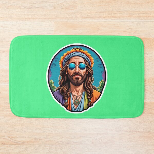 Artikelvorschau, Funny Jesus Hippie Christ entworfen und verkauft von TheArtOfPat.
