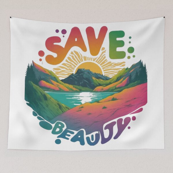 Item preview, Save Earth beauty tee designed and sold by kitturawat.