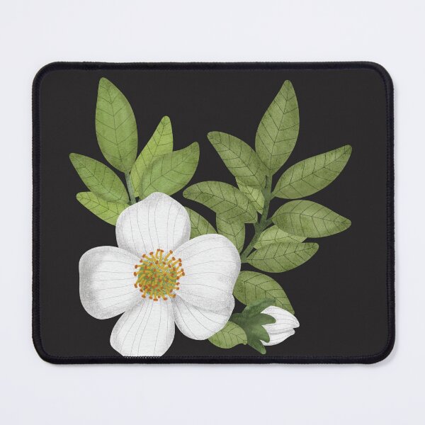 Item preview, Sage green leaf with white rose designed and sold by pinkyfish1010.
