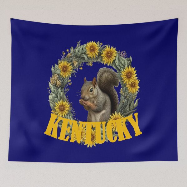 Item preview, For The Love Of Kentucky, Grey Squirrels and Yellow Flowers designed and sold by taiche.