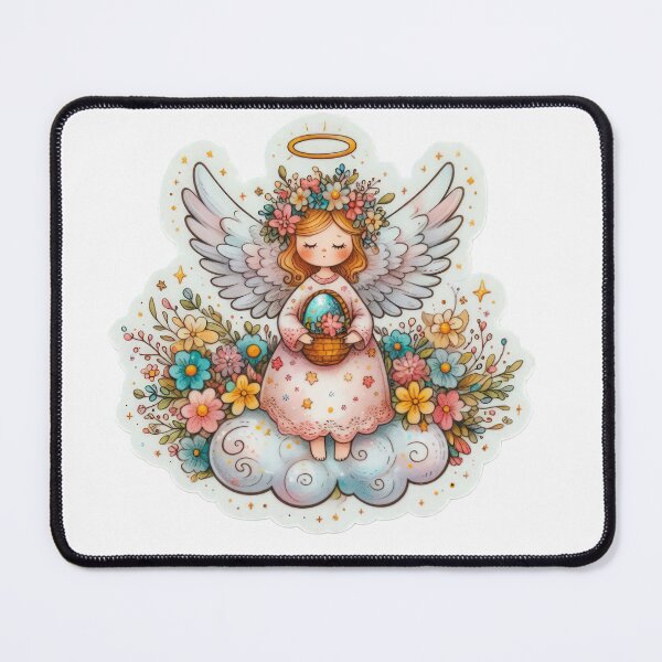Item preview, angel drawing Easter cute sticker designed and sold by Expressions-Sel.