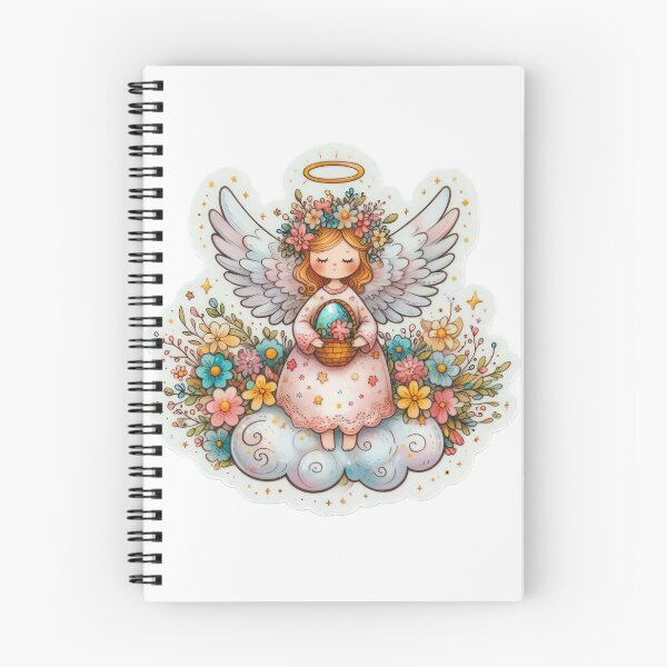 Item preview, angel drawing Easter cute sticker designed and sold by Expressions-Sel.