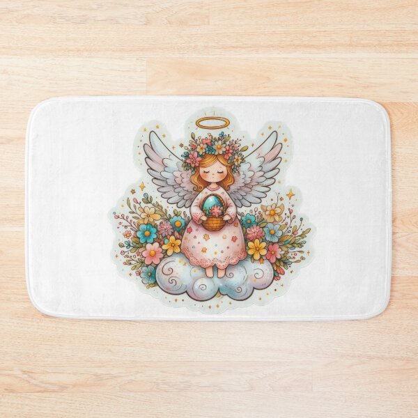 Item preview, angel drawing Easter cute sticker designed and sold by Expressions-Sel.