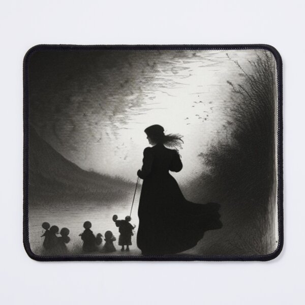 Item preview, a lady and her little ones designed and sold by T-D-R.
