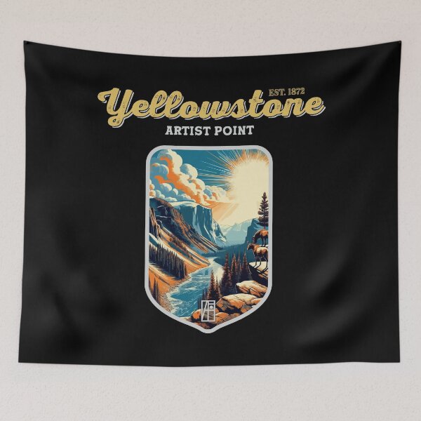 Item preview, USA - NATIONAL PARK - YELLOWSTONE - Yellowstone Artists Point -19 designed and sold by ArtProjectShop.