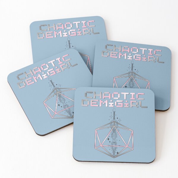 Item preview, Chaotic Demigirl Pride Flag Colors, Demigirl D20, Demigirl D&D  designed and sold by Travelslightly.