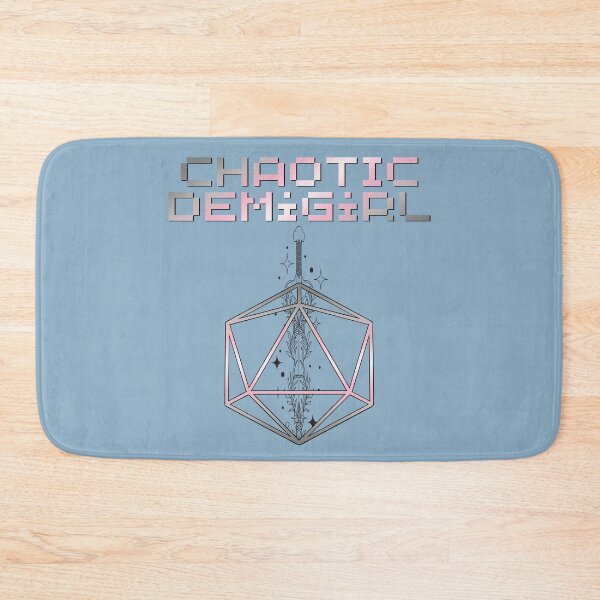 Item preview, Chaotic Demigirl Pride Flag Colors, Demigirl D20, Demigirl D&D  designed and sold by Travelslightly.