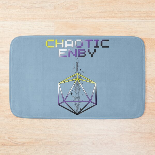 Item preview, Chaotic Nonbinary Pride Flag Colors, Enby D20, Enby D&D  designed and sold by Travelslightly.