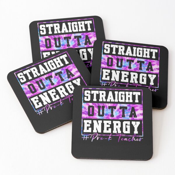 Item preview, Straight Outta Energy Pre-k Teacher Student Tie Dye designed and sold by MTRBSK11.