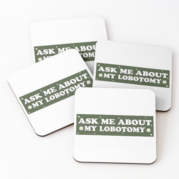 Item preview, Ask Me About My Lobotomy Funny Meme Bumper designed and sold by fanky-bumper.
