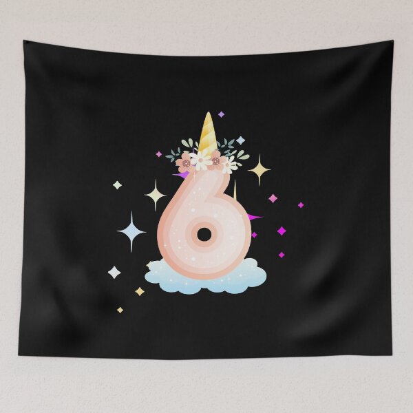 Item preview, Happy Sixth Birthday Classic T-shirts, Hoodies, Stickers, Mugs designed and sold by Kaidynz.