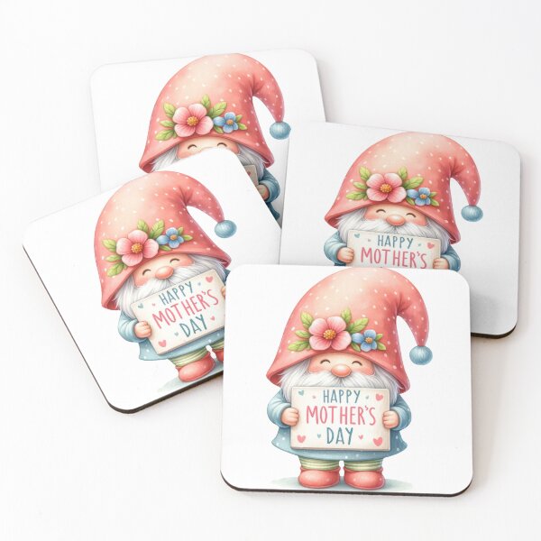 Item preview, Delightful Gnome Celebrating Happy Mother's Day designed and sold by ImagineCorner.