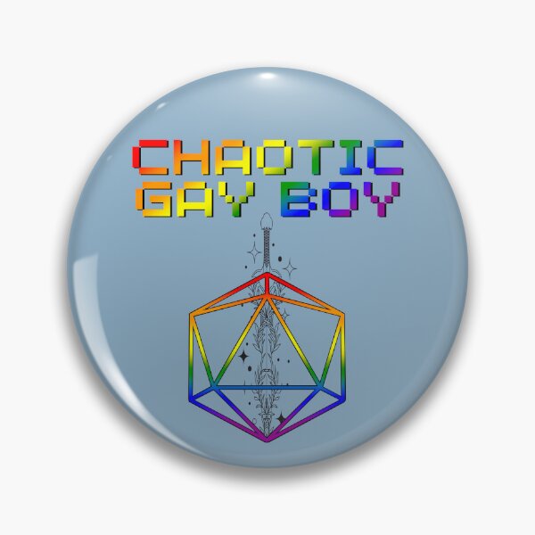 Item preview, Chaotic Gay Boy Pride Flag Colors, Gay D20, Gay D&D  designed and sold by Travelslightly.