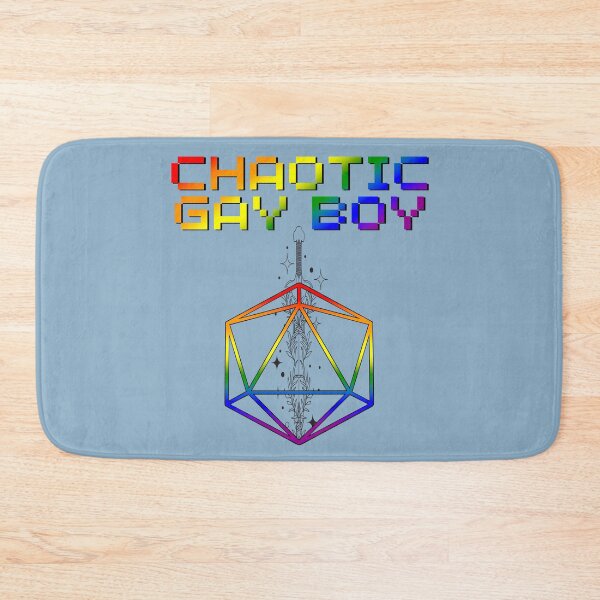 Item preview, Chaotic Gay Boy Pride Flag Colors, Gay D20, Gay D&D  designed and sold by Travelslightly.