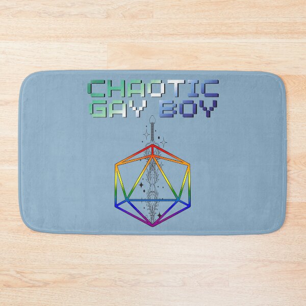 Item preview, Chaotic Gay Boy Pride Flag Colors, Gay D20, Gay D&D Design 2 designed and sold by Travelslightly.