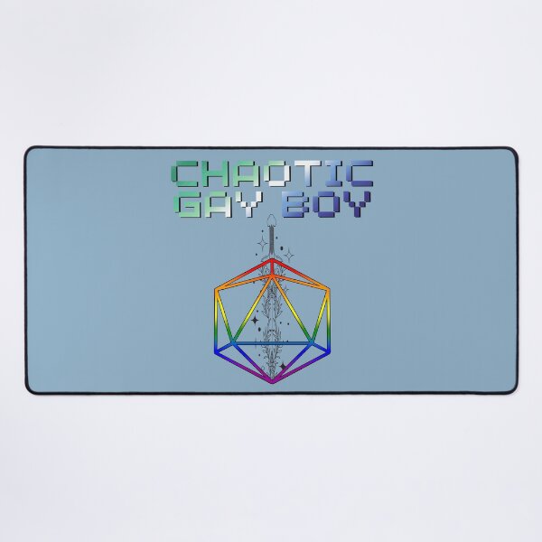 Item preview, Chaotic Gay Boy Pride Flag Colors, Gay D20, Gay D&D Design 2 designed and sold by Travelslightly.