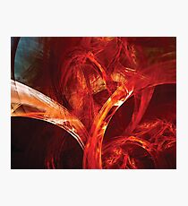 A Tangle of Red Energy Photographic Print