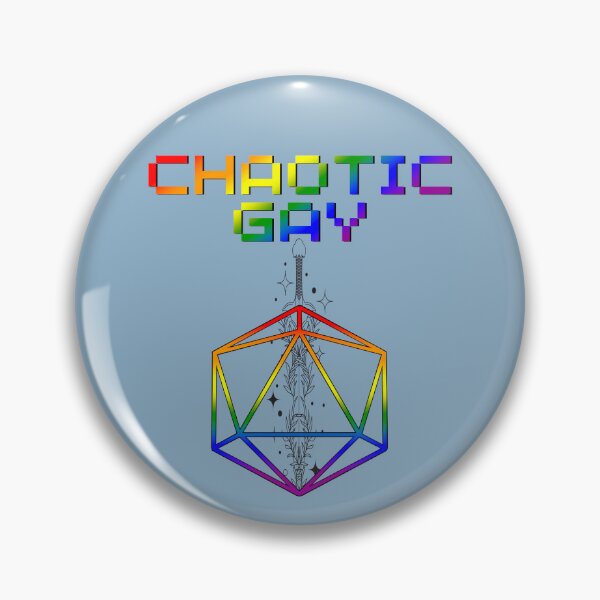 Item preview, Chaotic Gay Rainbow Pride Flag Colors, Rainbow D20, Rainbow D&D  designed and sold by Travelslightly.