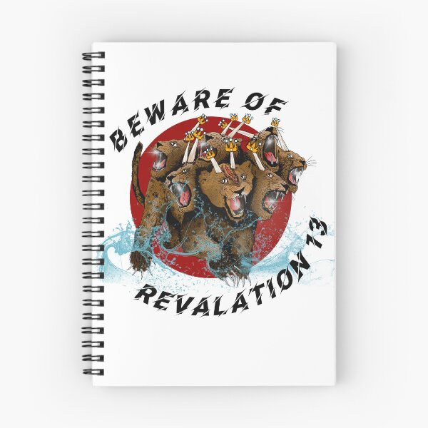 Item preview, White Tshirt Beware of the Beast from Revelation 13 designed and sold by ChinmayUthale.