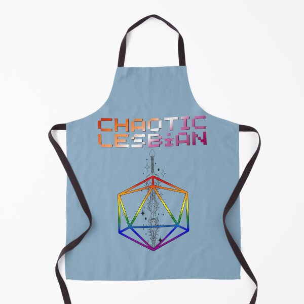 Item preview, Chaotic Lesbian Pride Flag Colors, Lesbian D20, Lesbian D&D Design 3 designed and sold by Travelslightly.