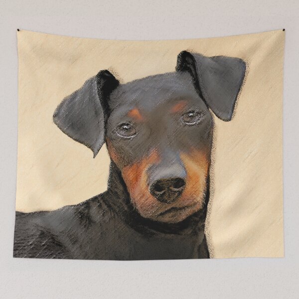Item preview, Manchester Terrier Painting Original Animal Art designed and sold by alpendesigns.