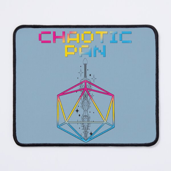 Item preview, Chaotic Pan Pride Flag Colors, Pansexual D20, Pansexual D&D designed and sold by Travelslightly.