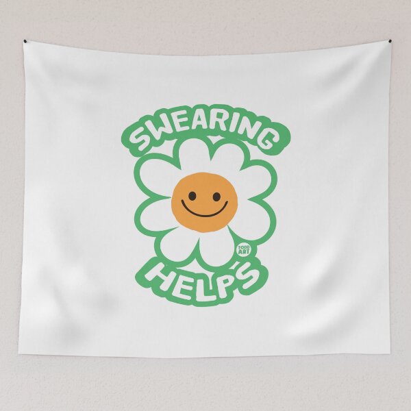 Item preview, SWEARING HELPS sticker designed and sold by TODD GOLDMAN.