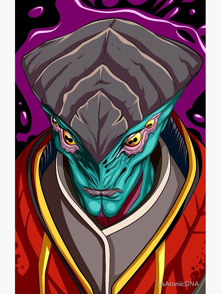 Javik Mass Effect Canvas Print By ItsAtomicDNA Redbubble   Flat,750x,075,f Pad,750x1000,f8f8f8.u5 