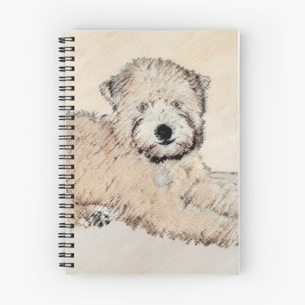 Item preview, Soft Coated Wheaten Terrier Puppy Painting Original Art designed and sold by alpendesigns.