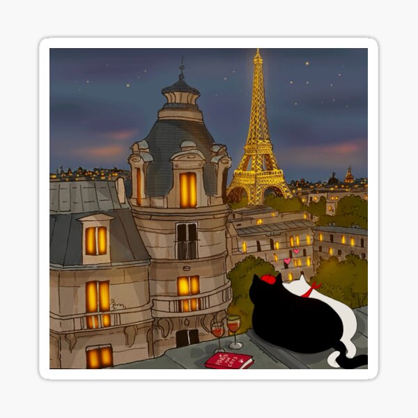 Vista previa del artículo con la obra «Stanis viajando por el mundo - París», diseñado y vendido por Stanis the Cat.