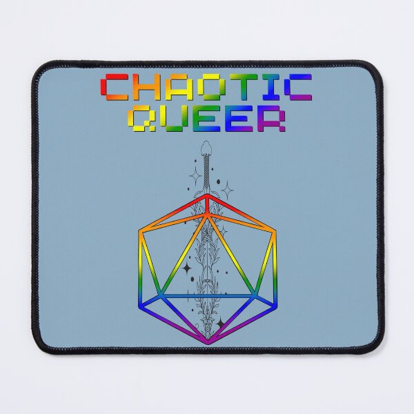 Item preview, Chaotic Queer Pride Flag Colors, Queer D20, Queer D&D designed and sold by Travelslightly.