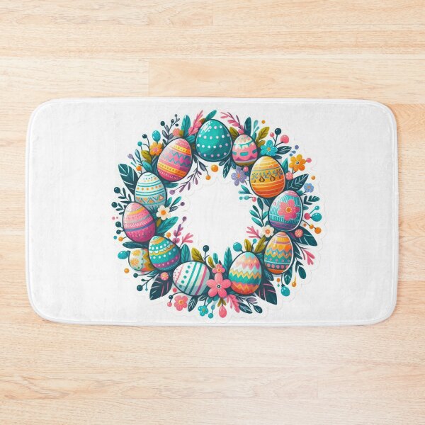 Item preview, Easter egg wreath Easter cute sticker designed and sold by Expressions-Sel.