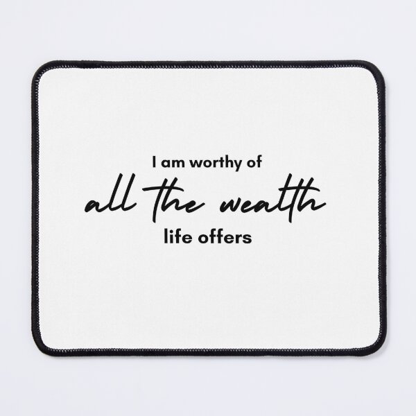Item preview, I am worthy of all the wealth affirmations wealth universe manifest designed and sold by SoulfulT.