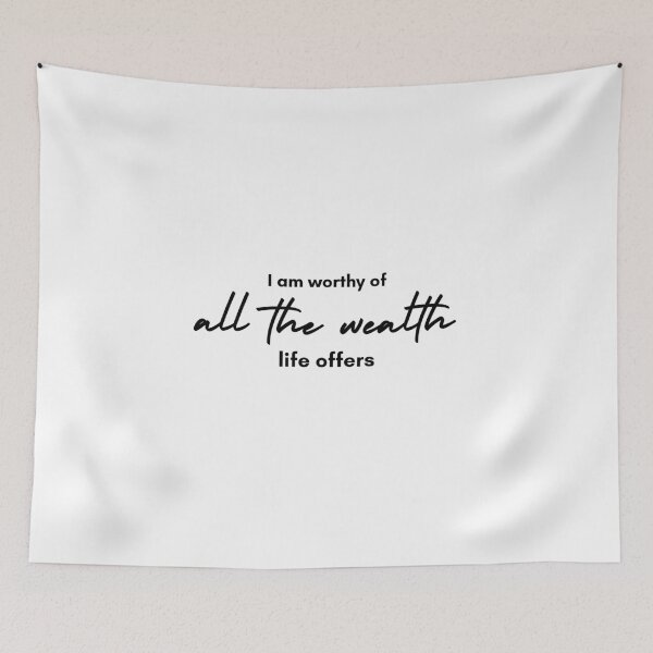 Item preview, I am worthy of all the wealth affirmations wealth universe manifest designed and sold by SoulfulT.
